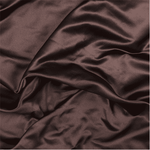 Dark Brown Silk Duchess Satin, Fabric By the Yard