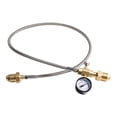 thumbnail image 5 of Manguera de Conexión Trenzada de Acero Inoxidable de 36 Pulgadas para Helio y Nitrógeno, Accesorio CGA580 con Manómetro, 5 of 5