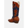 thumbnail image 3 of Fallon Faux Leather Patchwork Cowboy Boots, 3 of 9