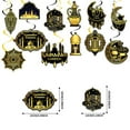 thumbnail image 4 of Leyfeng Eid Mubarak Ceiling Decorations, 48pcs Eid Mubarak Hanging Decorations Eid Mubarak Ceiling Foil Swirls for Eid Al-fitr, Ramadan Kareem Party Door Decor Supplies, 4 of 7