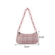thumbnail image 3 of Bolsas De Hombro Bolso de axila con estampado de cuadros retro para mujer, bolso de cadena de acrílico informal (rosa) Likrtyny Para Estrenar, 3 of 4