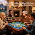 thumbnail image 6 of Mahjong Mat 31.5" x 31.5" Vibrant Blue Mandala Floral Geometric Patterns Non-Slip Noise Reduction American Mahjong Tiles Table Cover for Dominoes Poker Card Board Games Gift, 6 of 8