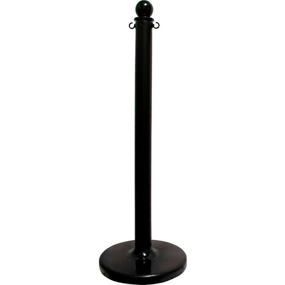 Global Industrial Plastic Stanchion Post, 40"H, Black