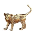 thumbnail image 2 of Figura de león de latón, adorno de mesa, estilo retro, pequeña, decorativa, escultura de animal para estantería, centro de mesa., 2 of 9