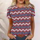 thumbnail image 2 of Camisas Awdenio para mujer, liquidación, blusas de moda para tallas pequeñas, estampadas, mangas 3/4, cuello redondo, blusas casuales, ofertas, 2 of 6