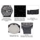 thumbnail image 4 of Reloj Cronógrafo Para Hombres, Calendario Luz Nocturna Clara Reloj De Cuarzo Informal Resistente A Los Arañazos Para Hombres Ocasión Formal Negra, 4 of 7