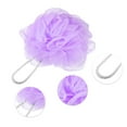 thumbnail image 4 of Unique Bargains 1 Pc Bath Shower Loofah Sponges Body Puffs for Bathroom 5.12"x5.51" Purple, 4 of 6