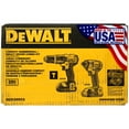 thumbnail image 4 of DeWALT 20V Max Compact Hammer Drill & Impact Driver Cordless Combo Kit with (2) 20 Volt 1.5 Ah Lithium-Ion Batteries, Charger & Contractor Bag, 4 of 4