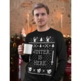 thumbnail image 2 of Tstars Mens Christmas T-Shirt Winter Is Here Funny Gift for Friends Family Holiday Long Sleeve Tee, 2 of 5