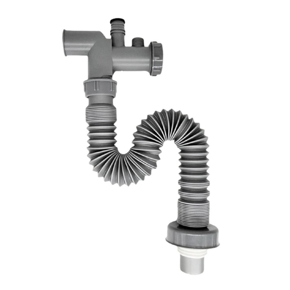 PASILI Retractable Sink Drain Kitchen Sink Drain And Garbage Disposal Downspout Set