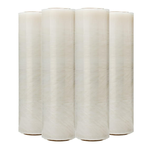 The Boxery- 18''X1500' Per Roll Stretch Wrap-4 Rolls/6000 Feet Total (50 Gauge)