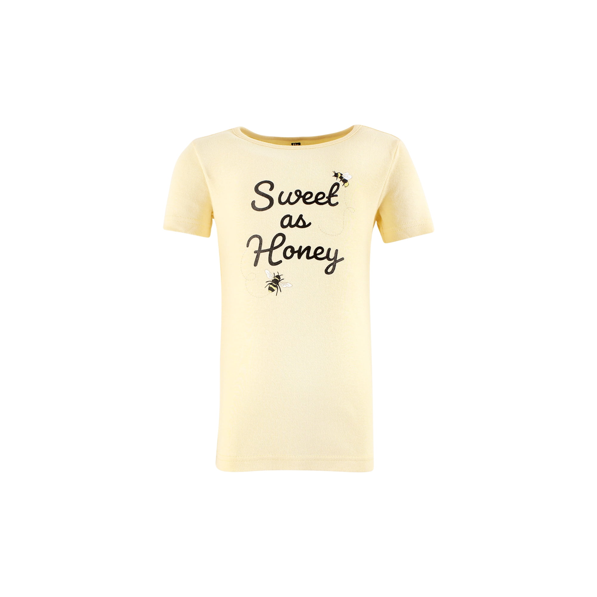 Hudson Baby Infant Girls Cotton Pajama Set, Sweet As Honey, 7 Years