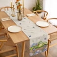 thumbnail image 3 of Table Runner 72 Inches Long for Kitchen Dining, Blue Purple Floral Dresser Scarf Farmhouse, Dining Table Decorations for Wedding/Parties, Spring Vintage Hydrangea Flower Truck 16 x 72 In, 3 of 8