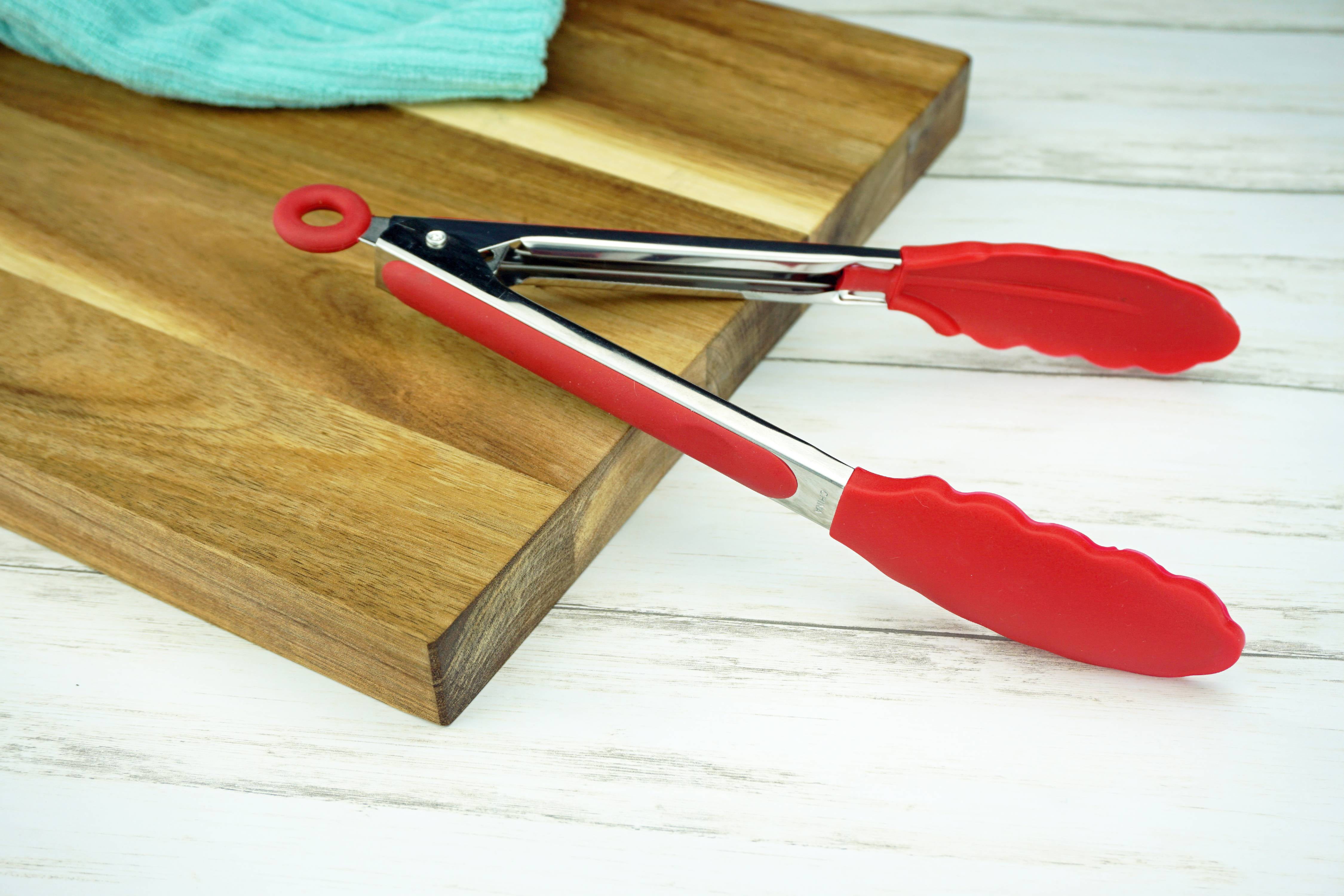 Mainstays 9" Stainless Steel Locking Tongs