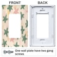 thumbnail image 3 of Yayeee Rocker Switch Wall Plate 1-Gang 4.6"x2.9" Home Decorative Outlet Cover, Pastel Pink Stars, 3 of 6