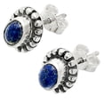 thumbnail image 2 of Lapis Lazuli - Afghanistan Stud 925 Sterling Silver Earrings Jewelry DGE1066_A E-1121, 2 of 7