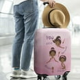 thumbnail image 3 of African American Ballerinas Luggage Protective Cover (No Luggage, Cover only) Ballerina girl Elastic Suitcase Cover Fit 25-28 Inch Luggage, 3 of 6