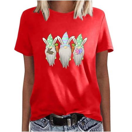 

Mrat Corset Tops Short Sleeve V-Neck Blouses & Shirts Fashion Ladies Causal Easter Round Neck Printed Blouse T-Shirt Summer Tops Oversized Sweatshirt For Female