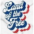 thumbnail image 2 of American Land of the Free Patriotic Womens Fitted Plus Size Graphic Tee Brisco Brands 3X, 2 of 6
