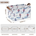 thumbnail image 7 of Yayeee Foldable Storage Basket for Shelves with Handles Set of 2 Waterproof Cloth Bins, Ice Rink, 7 of 7