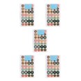 thumbnail image 1 of heritaly 4 Pieces Reinforcement Labels Repair Subsidy Strong Viscosity Doughnut Shape Small Hole Stickers Set for Recipes Binders Doughnut 5Set, 1 of 6