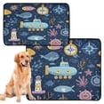 thumbnail image 2 of RMDQTR 3Pack Set of Small Pet Potty Pads Reusable Ultra-Absorbent Pet Training Pads Leak-Proof Pet Pads Maritime Paradise, 2 of 7