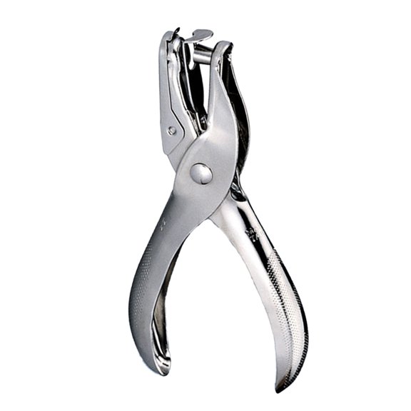 Inteprter Perforadora de un solo agujero, suministros de encuadernación de Metal ergonómicos, papelería escolar, perforadora de papel, Bloc de Suministros de escritura y corrección 97A0