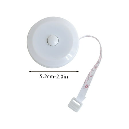 

Mini Small Tape Measure Portable Student Meter Ruler Soft Ruler Tape Measure Three Circumferences Legs Waist Chest Measurement Clothes Ruler Tool Office Home Improvement White