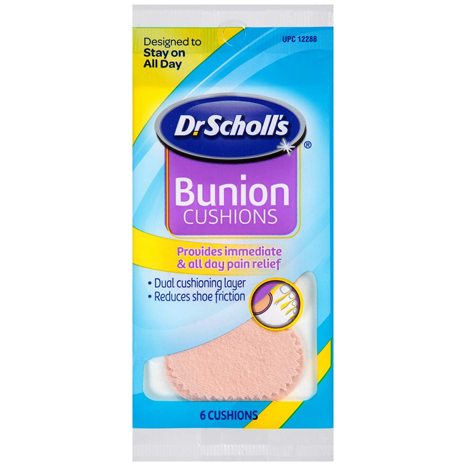 Dr. Scholl's Bunion Cushions, 6ct (Pack 