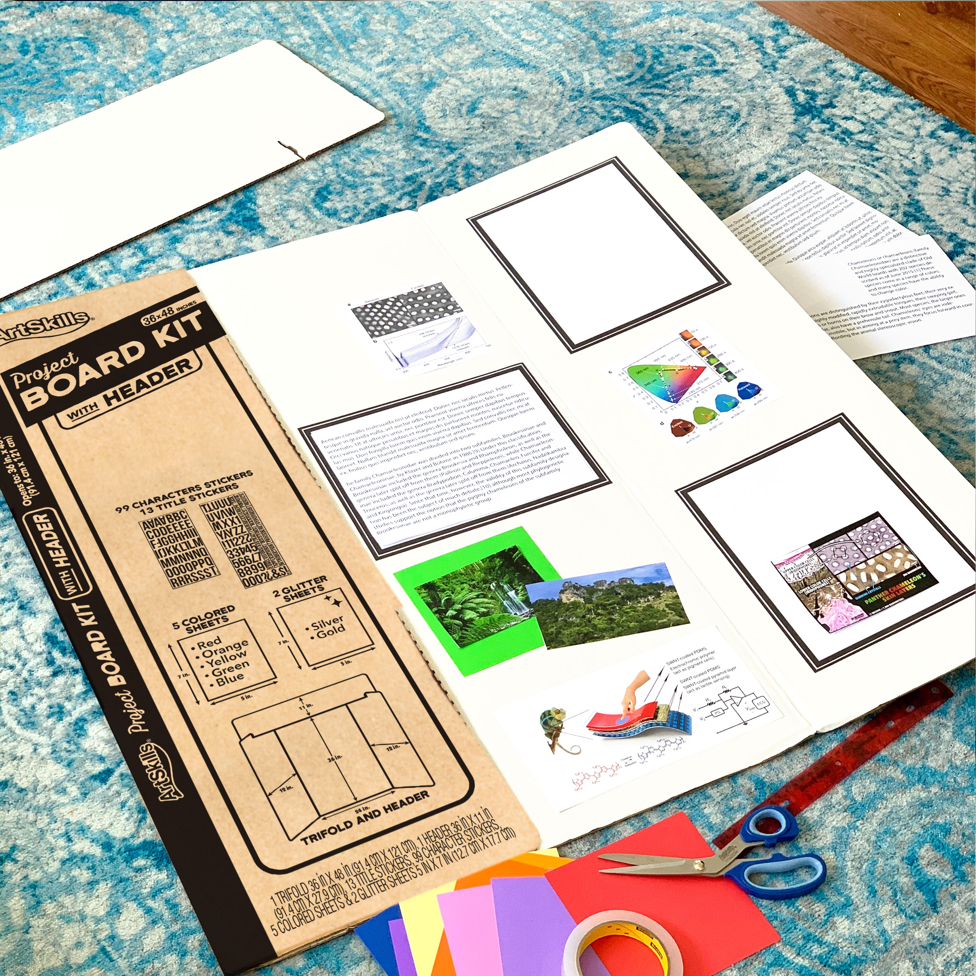 ArtSkills Trifold Display Board Project Kit for School and Signs, 36