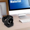 thumbnail image 2 of Soporte compatible con Google Pixel Watch, soporte de carga de silicona antideslizante, base con ranura para gestión de cables, color negro, 2 of 5