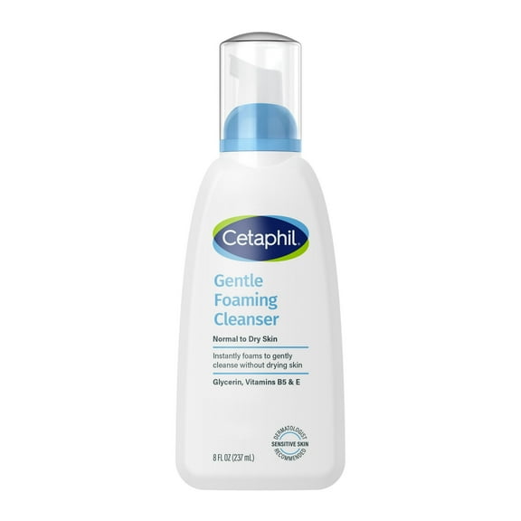Cetaphil, Gentle Foaming Cleanser, Dry to Normal, Sensitive Skin, Fragrance Free, 8 fl oz (236 ml)