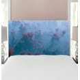 thumbnail image 1 of Mystic Headboard, Aerial of Mystic Mountain Landscape with Autumn Trees in the Mist Wilderness Image, Upholstered Decorative Metal Bed Headboard with Memory Foam, Twin Size, Grey Orange, by Ambesonne, 1 of 4