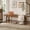 Dark Brown, variant on Fnova 55" Farmhouse Solid Wood Bench , Wooden Bench for Dining Room, Bedroom, Easy Assembly, Brown