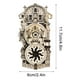 thumbnail image 3 of Reloj astronómico de Praga, pegatinas de madera vintage para nevera, engranajes giratorios, pegatinas magnéticas para nevera, pegatinas para nevera, 3 of 4