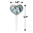 thumbnail image 6 of You are a Unicorn Unique Flowers Heart Love Cupcake Picks Toppers Decoration Set of 6, 6 of 7