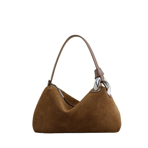 Ladies Matte Suede Leather Pillow Tote High Quality Women Brown Coffee Handbag LLadies Matte Suede Leather Pillow Tote High Quality Women Brown Coffee uxury Designer Female Shoulder Crossbody Bag Red