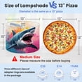 thumbnail image 2 of Lampshades 2 Pack Shark Ocean Nautical Coastal Great White Shark Open Sharp Teeth 13"x13"x10" Light Shade for Table Lamps Floor Lamps Drum Lamp Shades Lampshade Replacement Easy Assembly, 2 of 8
