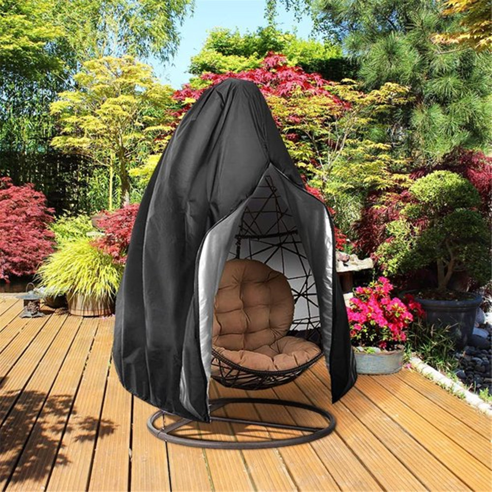 HEJULIK Patio Egg Chair Cover with Zipper Rattan Seat Furniture Sun