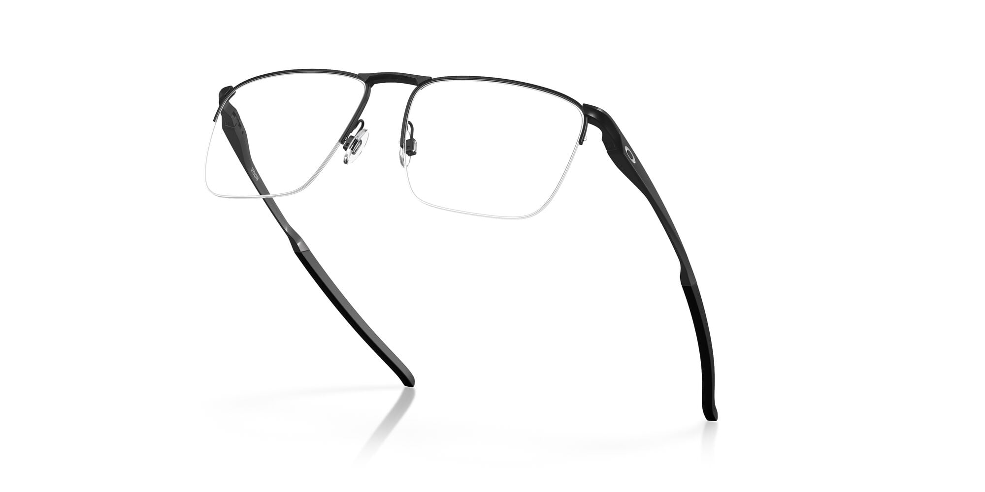 Oakley Men's Size 55 Voon Optical Glasses, Satin Black/Demo Lens