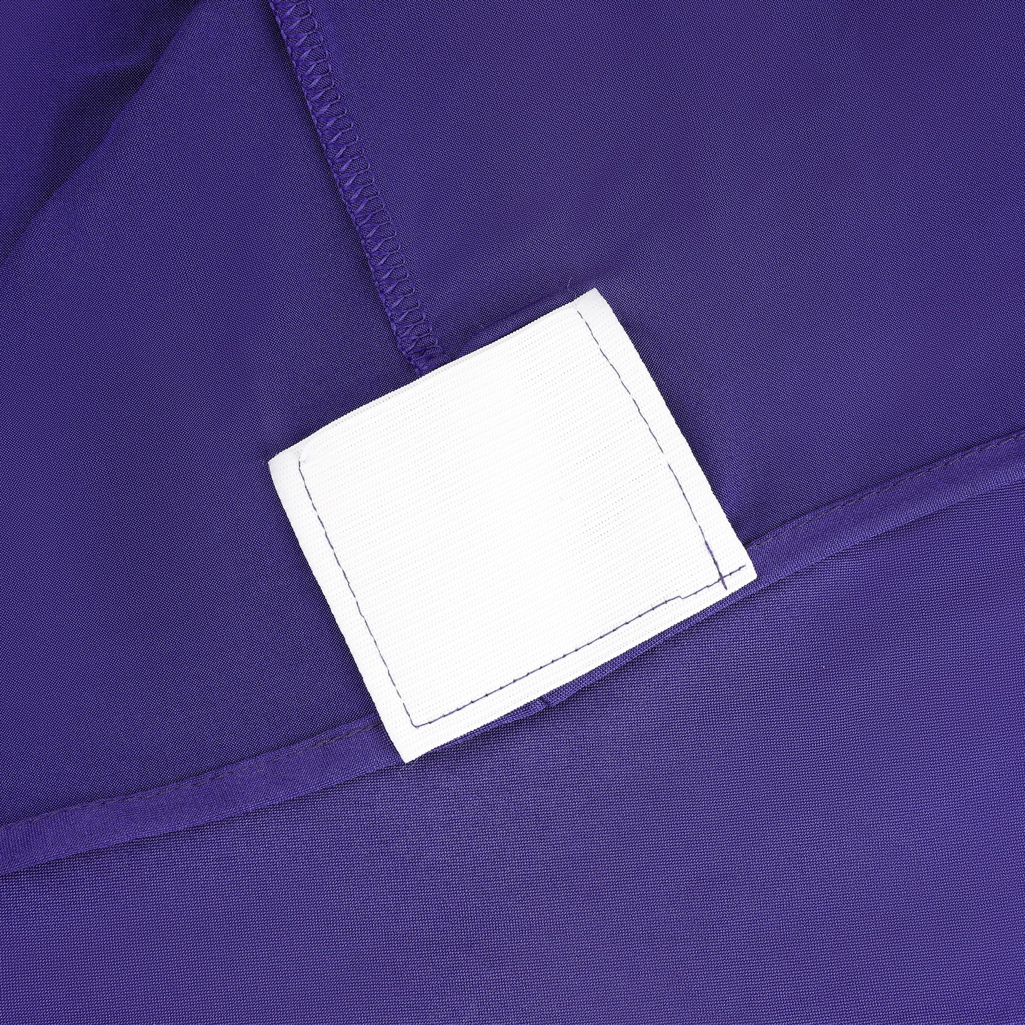 Unique Bargains Spandex Tablecloth 1 Pack Table Cover for 4 Foot Table Dark Purple 8FT