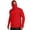 Red*, variant on RUTAYY Men's Hoodie Long Sleeve Attached Neck Gaiter Solid Color Outdoor Casual Sweatshirt Purple