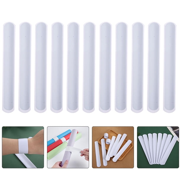 Iplusmile Lot De 24 Bracelets Slap Blancs Vierges – Personnalisables, Avec Finition Soignée, Idéaux Pour Fêtes, Anniversaires, Halloween Et Ateliers DIY
