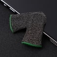 thumbnail image 1 of 2 fundas para dedos de juegos móviles de 24 puntadas, antideslizantes (negro y verde)., 1 of 6