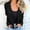 Black, variant on Sequin Jacket with Pockets Casual Rave Country Concert Fall Casual Cardigan Jacket Sky Blue S