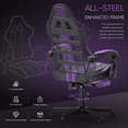 thumbnail image 6 of Huracan Gaming Chair with Footrest and Massage, Ergonomic High Back Office Gamer Chair for Adults, Swivel Computer Chair with Lumbar Support and Headrest, 6 of 7