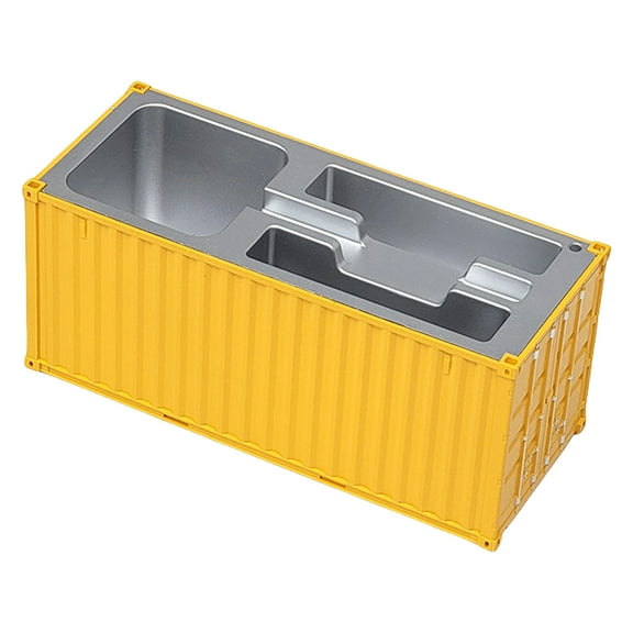 Shipping Container Storage Box Pencil Holder Desktop Pen Organizers with Business Name Card Holder for Pen Pencil Marker
