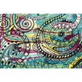 thumbnail image 2 of Unique Loom Metro Henna Floral Area Rug 5' x 8' Rectangle Black/Ivory, 2 of 5