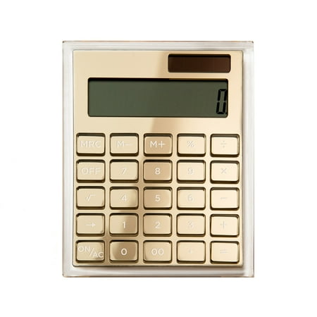 UPC: 0821276511799 | Russell+Hazel 51179 12-Digit Handheld Calculator Clear Acrylic/Classic Gold 24448329