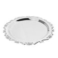 thumbnail image 4 of Round Metal Fruit Dish Pastry Plate Tea Dessert Serving Tray - , 30cm, 4 of 7